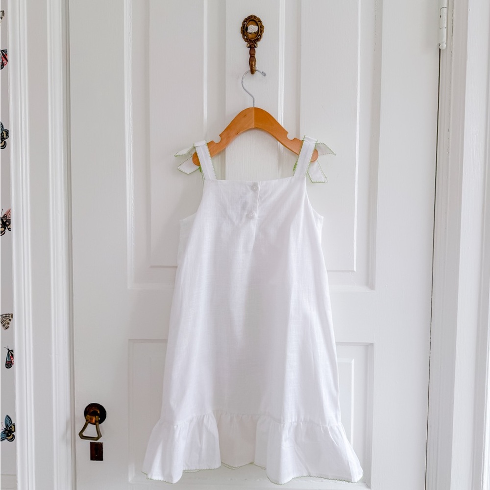 Janie and Jack Embroidered Tropical embroidery Sundress with Tie Straps - Picture 6 of 9